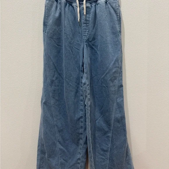 Aerie Light Blue Wide Leg Jeans - Picture 2 of 6